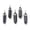 Blue Goldstone, variant on 10pcs Bullet Shape Gemstone Pendants Hexagonal Chakra Crystal Pointed 39.5x12mm-Bronzite