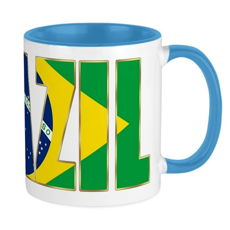 

CafePress - Brazil Mug - Ceramic Coffee Tea Novelty Mug Cup 11 oz