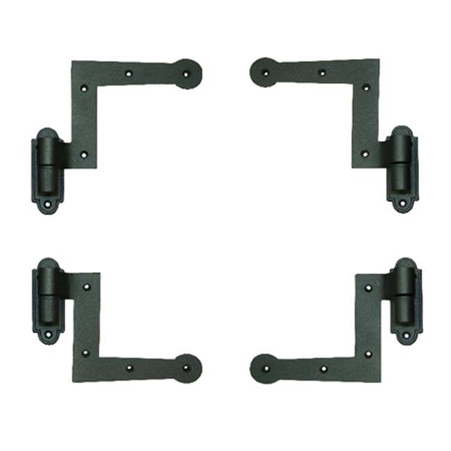Wood Shutter Hardware 30-14-88510 New York Style Charnière Kit&44; 1,5 Po - Noir
