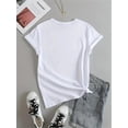 thumbnail image 4 of Camiseta informal con estampado geométrico - Algodón cómodo, cuello redondo, manga corta - Perfecta para primavera y verano, camiseta deportiva de ocio, 4 of 6