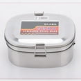 thumbnail image 3 of Abbracc Conteneur de Stockage Alimentaire en Acier Inoxydable Bento - Double Couche TG, comme Double Couche L, 3 of 9