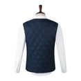 thumbnail image 6 of DODADAWANJ Mens Heated Vests V Neck Button Down Heating Vest Quilted Electric Heated Waistcoat 16 Heating Zone Winter Thermal Casual Outwear Heated Jacket (Battery Pack Not Included) XXL, 6 of 6