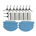 thumbnail image 3 of CHENGSI for Robot Vacuum Cleaner Replacement Parts Set for Tikom L9000 Lubluelu L60D Laresar L6 Nex Honor Q6 SE - Side Brushes Filters Mop Cloths Accessories Kit, 3 of 10