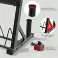 thumbnail image 3 of Estante para Pesas – 3 Niveles Ajustable – 450 kg Acero al Carbono – Para Mancuernas, Kettlebells y Barras – Gimnasio en Casa – Fácil Montaje – Negro, 3 of 7
