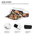 thumbnail image 2 of KLL Sport Sun Visor Hats Ball Caps Empty Top Baseball Sun Cap for Men Women-fall Pumpkin Daisy, 2 of 6