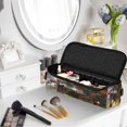 thumbnail image 2 of Hair Tools Storage with Heat Resistant Mat- Floral and Kitten Pattern Printed Curling Iron Travel Bag/Flat Iron Case for Women, 2 of 8