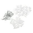 thumbnail image 1 of FONWILYO 20 Sets Mirror Fixings Plastic Clear for DIY Projects in Home, 1 of 8