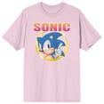 thumbnail image 4 of Sonic the Hedgehog Distressed Art Men's Pink Short Sleeve Tee-Medium, 4 of 5