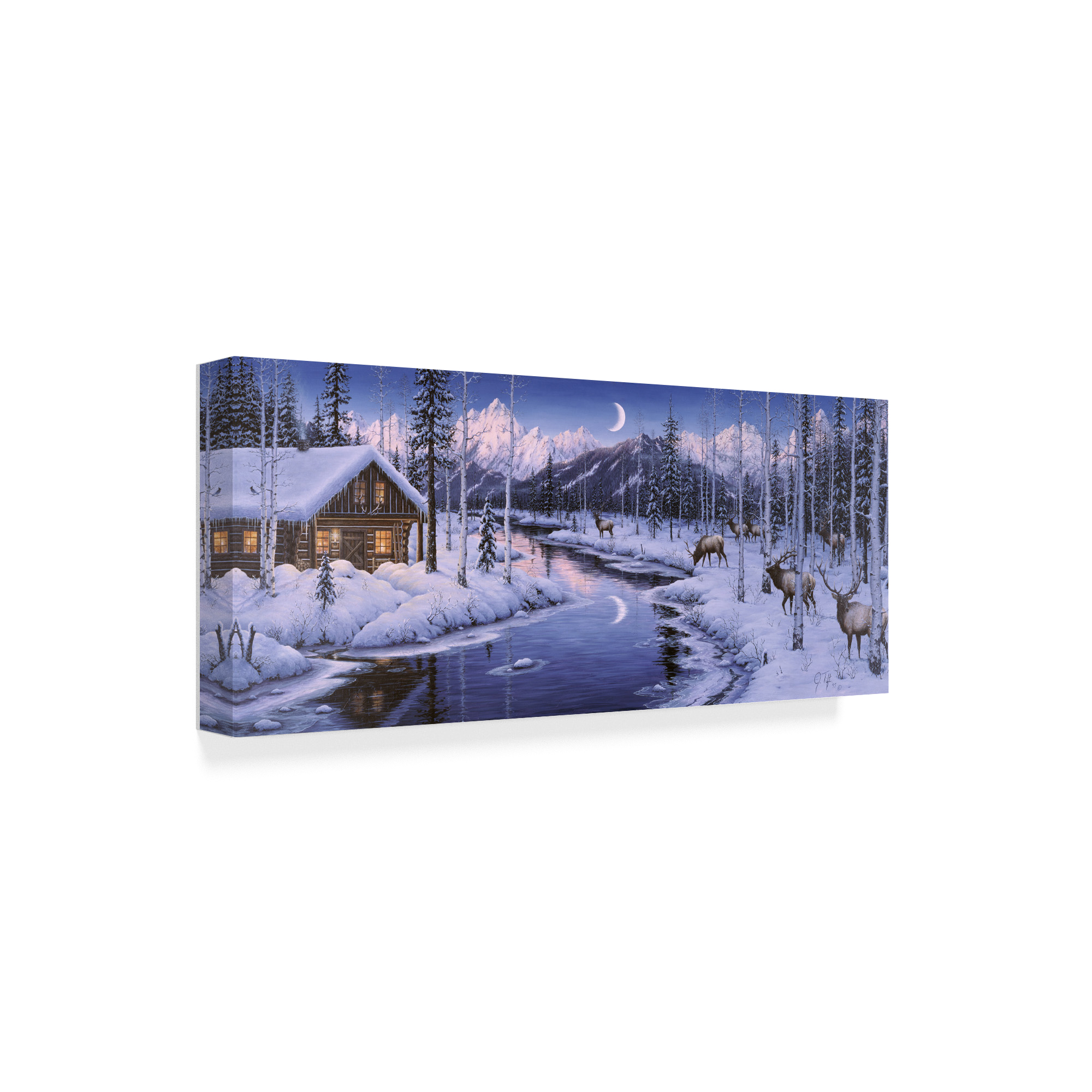 Trademark Fine Art 'Winter Silence' Canvas Art by Jeff Tift