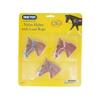 Breyer 2474 Nylon Halters,Blue,Pink,Purple