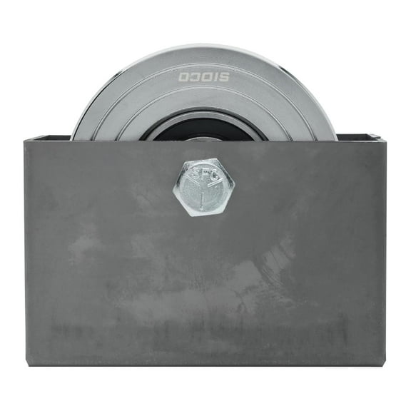 3.5 Inch V- Gate Wheels Solid Steel Sliding Gate Metal Gate Wheel Inverted V Shape for Slide Gates with Detachable Bolt V Caster Wheel for Gate Weldable Wheel Box