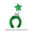 thumbnail image 3 of Sequins Headband Xmas Tinsel Star Shape Hair Hoop Christmas Gift for Couple, 3 of 15