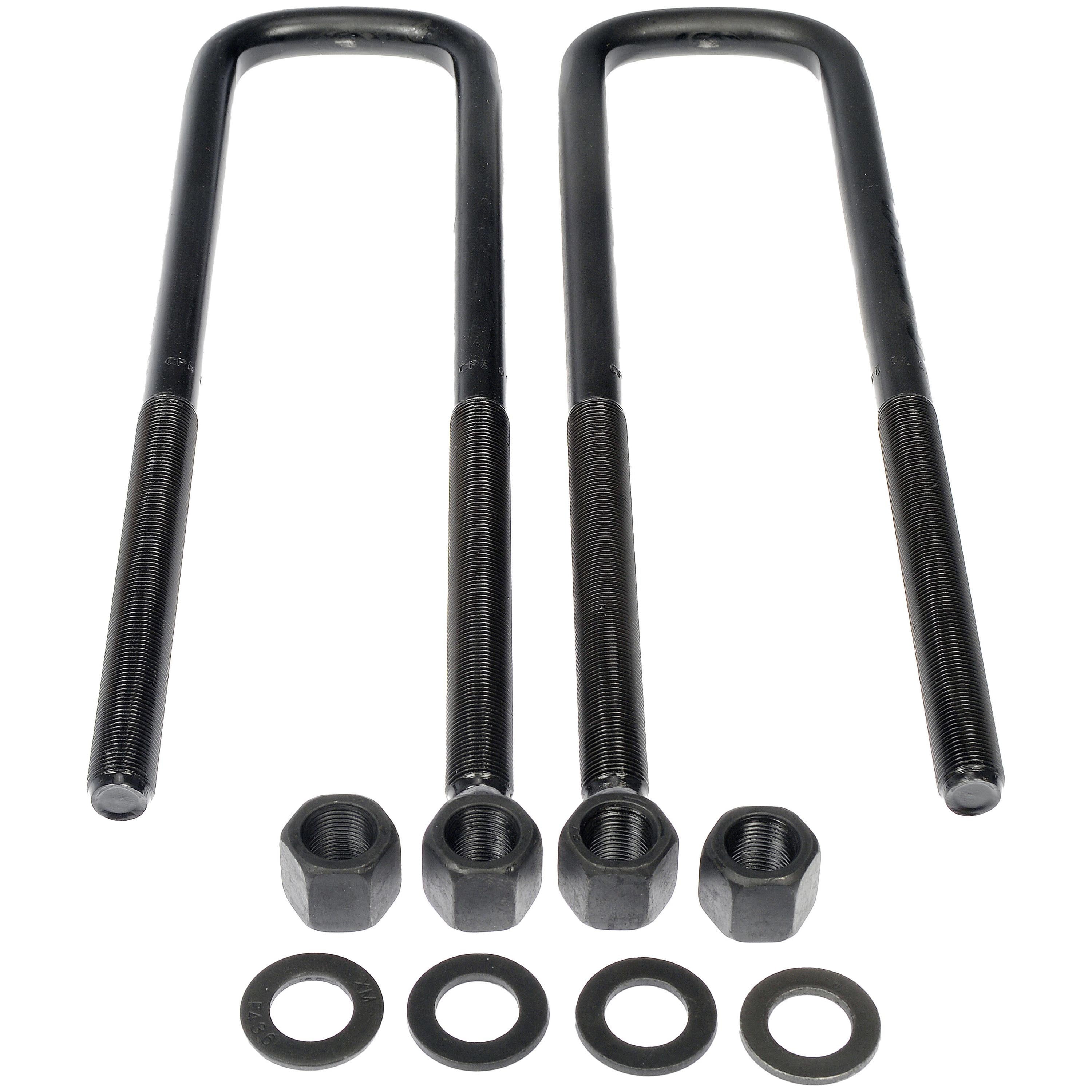 Dorman 929-791 Rear Leaf Spring Axle U-Bolt Kit for Specific Dodge / Ram Models, Semi-Gloss Black