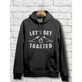 thumbnail image 4 of Camping Gift Let's Get Toasted - Funny Camping Hoodie XX-Large Gray, 4 of 5