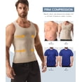thumbnail image 4 of MANIFIQUE Compression Shirts for Men, Workout Tank Top, Fajas para Hombres, Tummy Control Undershirts, 4 of 7