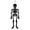 A001- Black, variant on Halloween Skeleton Decorations 27 Inch Glitter Hanging Skeleton Spooky Halloween Decor for Haunted House Party Wall Window Door Silver 1 Pack