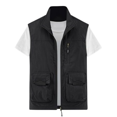 Men s Lightweight Summer Vest Quick Dry Photography Vest Outdoor Sleeveless Fishing Vest
