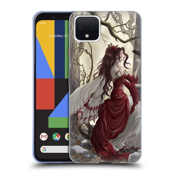 Head Case Designs Officially Licensed Nene Thomas Deep Forest Magic Fairy In Forest Raven Soft Gel Case Compatible with Google Pixel 4