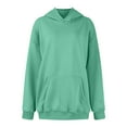 thumbnail image 4 of Riforla Women's Heavy Weight Hoodies for Women Oversized Streetwear Pullover with Pockets for Winter Light Green XXXL, 4 of 5