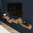 thumbnail image 3 of Batamex Parametric 63" Floating Shelf Modern Geometric Wooden 3D Wavy Wall Piece, 3 of 6