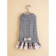 thumbnail image 1 of Ropa para mascotas de otoño e invierno, suéter a cuadros sencillo, vestido JK, suéter para perros y gatos, 1 of 6