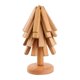 thumbnail image 1 of Salvamanteles de madera con forma de árbol, regalo, decoración de mesa, mantel individual, soporte para olla caliente 4 piezas, 1 of 9