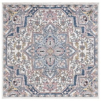 SAFAVIEH Astoria Tobin Traditional Area Rug, Ivory/Beige, 6'7" x 6'7" Square