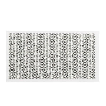 Gray Self Adhesive Bling Rhinestone Stickers for Car Mobile PC (Best Adhesive For Car Trim)