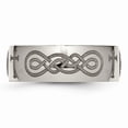 thumbnail image 3 of Titanium Polished Cross Laser Design 8mm Band (Size 8.5) Made In China tb2p-8.5, 3 of 4