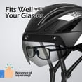 thumbnail image 2 of Casco de Bicicleta Odoland con Visera Solar Magnética para Adultos, 2 of 6