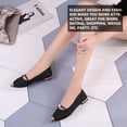 thumbnail image 3 of 1 par de zapatos planos puntiagudos de verano color piel, elegantes, antideslizantes, con perlas, para mujer soltera, 3 of 7