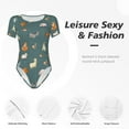 thumbnail image 4 of Balery Farm Animal Body de cuello redondo de manga corta para mujer Tops de manga corta Tops básicos-XX-Large, 4 of 7