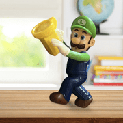 2022 Toy New SUPER MARIO BROS Flashlight Luigi Figure Figurine Cake topper 3”
