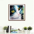 thumbnail image 4 of Diamond Painting Full Round Kit, Cat With Butterfly 30 X 30 Cm, Diamond Embroidery Animals Full Diamond Painting Kit 5d Rhinestone Picture Craft For H, 4 of 4