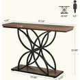 thumbnail image 2 of Tribesigns 47-Inch Console Table for Entryway, Industrial Sofa Table with Unique Butterfly Metal Base for Entrance, Hallway, 2 of 7