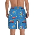 thumbnail image 3 of Yiaed Cartoon Animals 1 Print Men's Swim Trunks with Lining Quick Dry Sports Shorts Beach Shorts Boardshorts-Large, 3 of 5