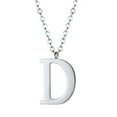 thumbnail image 1 of Collar de plata con letra del alfabeto PROSTEEL acero inoxidable, 1 of 7