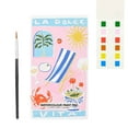 thumbnail image 2 of Mini Watercolour Paint Pad DIY Watercolor Painting Book Includes Paints And Brush For Developing Drawing Skills, 2 of 8