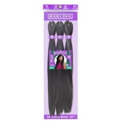 (4 pack) Darling Pre-Stretched Thrive Braid Hair 3X Pack, Adult, 52 inch, #1, Female