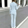 thumbnail image 6 of FAIWAD Girls Yoga Sets 2 Piece Outfits Long Sleeve Zip up Jacket and Leggings Athletic Gym Set, 6 of 8
