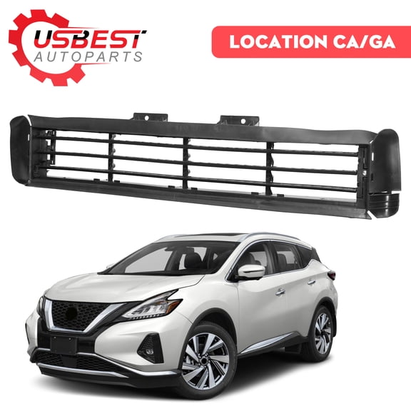 HOUGEET Front Grille Radiator Shutter Fit for 2015-2021 Nissan Murano Fit for 2015-2021 Nissan Altima (With Motor) Replaces 62330-9HS0A