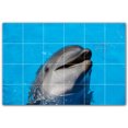 thumbnail image 1 of Picture-Tiles.com: Dolphin Ceramic Tile Wall Mural WAL500497-64S. 25.5"W x 17"H using (24) 4.25" x 4.25" Ceramic Tiles-Satin Finish, 1 of 3