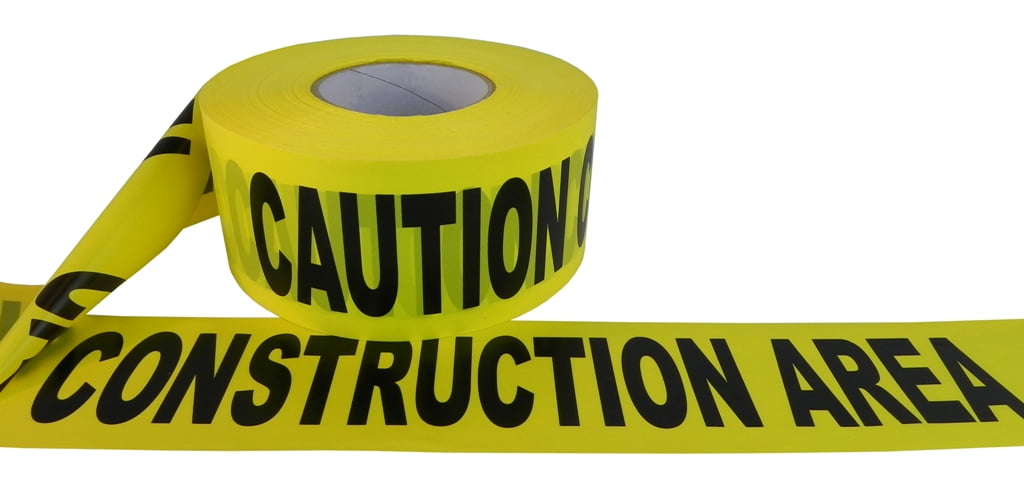 WOD BRCCCA Barricade Caution Tape 3 inch x 1000 feet High