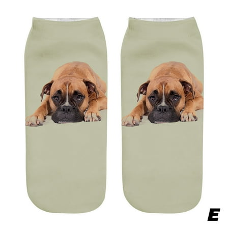 

8 pairs UniMen Women Funny Anklet Socks Popular Printed Casual Short Socks socks for women Color random