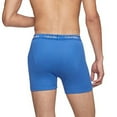thumbnail image 2 of Calvin Klein 3Pk Boxer Brief Cotton Classics Mens Active Underwears Size S, Color: Blue/Medieval Blue, 2 of 4