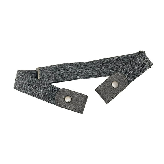 Lazy Belt Comfortable Elastic Design Faux Leather Waistband Adjustable Fit Invisible Jeans Belt Daily Wear