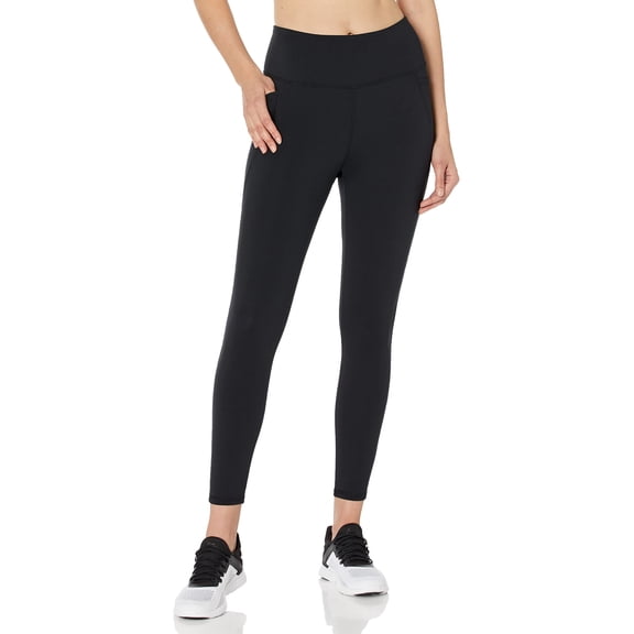 Danskin Women's Performance Legging with Side Pockets Black Salt