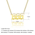 thumbnail image 2 of 14K Yellow Gold Lucky Angel Number Necklace  111 222 333 444 555 666 777 888 999 Pendant For Women Men Jewelry, 2 of 7