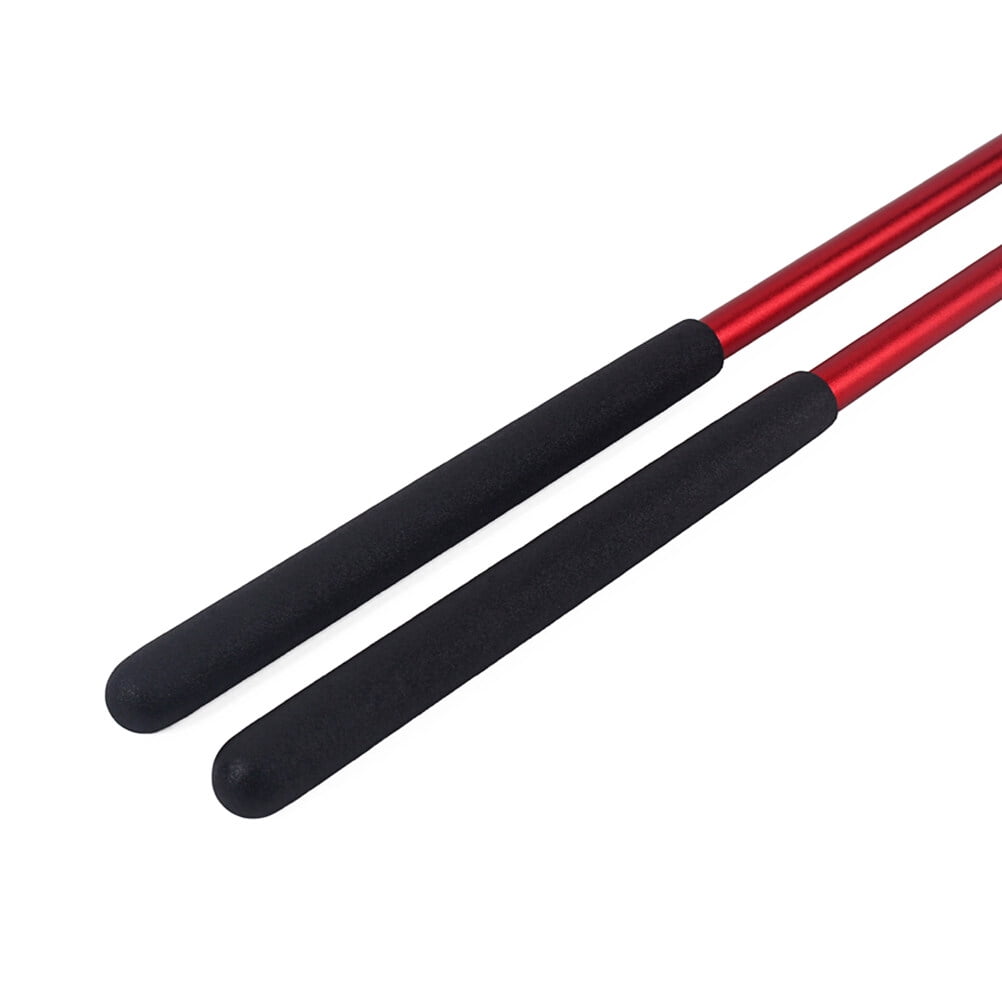 DECORNIJIA Drum Practice Aluminium Alloy Drumsticks Dark Red 1 Pair