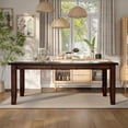 thumbnail image 3 of Furniture of America Arlen Wood Extendable Dining Table in Dark Cherry, 3 of 8